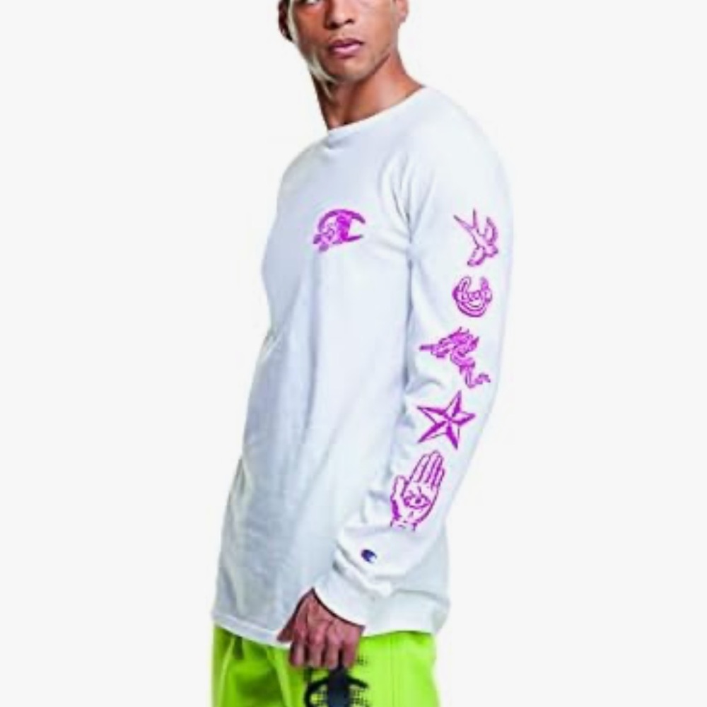 Champion Heritage Mystic Doodle Graphic Long Sleeve Tee |Streetwear|Large|NWT